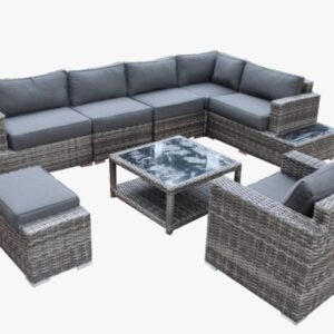 8 Piece  Summerliving L-shaped Patio Set