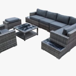 8 Piece  Summerliving L-shaped Patio Set