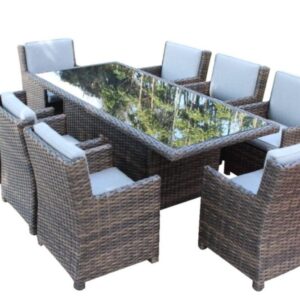 8 Piece Summerliving Dinning Table with Captain chairs